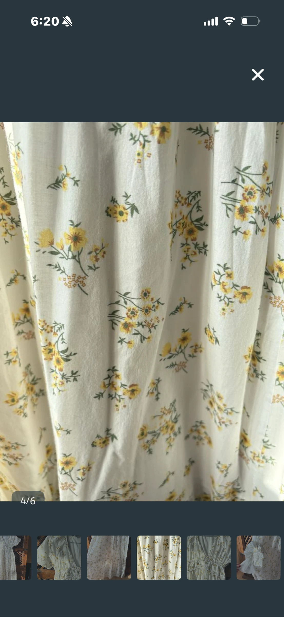White dress with yellow flowers – photo 4